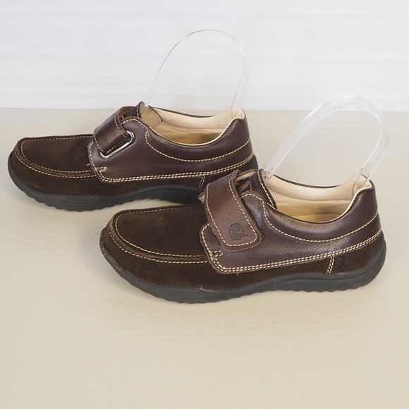 Naturino Boys Dress Shoes Sz 32 US 1.5 Brown Suede Leather Loafers  Serbia - Picture 5 of 11